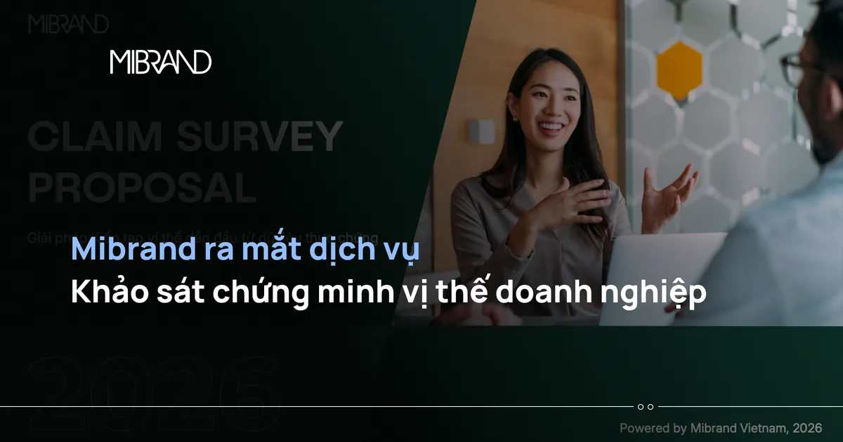 Mibrand ra mắt dịch vụ Khảo sát chứng minh vị thế doanh nghiệp