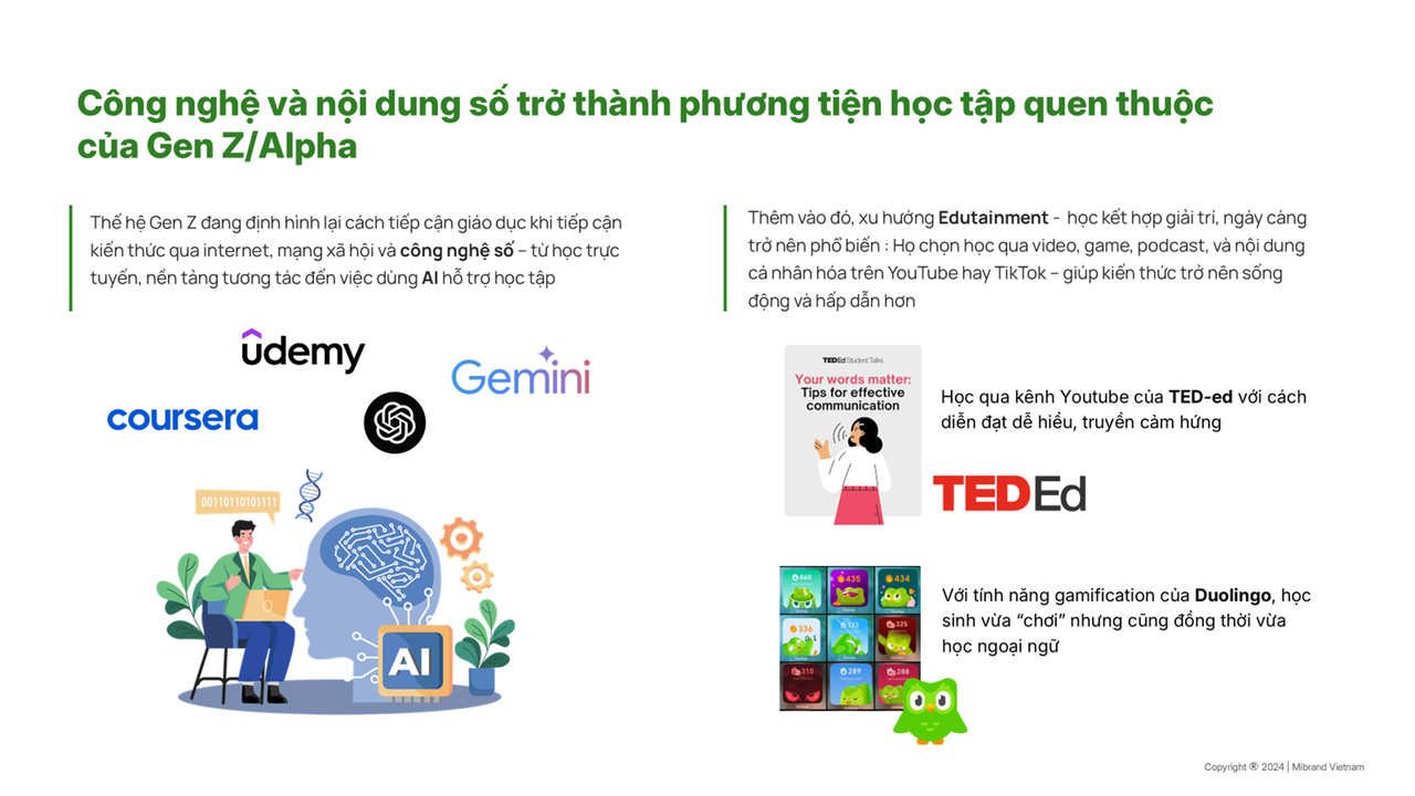 Báo cáo giáo dục GenZ GenAlpha; công nghệ và nội dung số